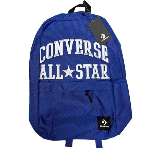 Converse All Star Kids Backpack School Logo Bag Books Print White Travel Laptop